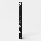 レトロ白黒花iPhone 5ケース Case-Mate iPhoneケース (裏面/左)