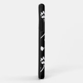 レトロ白黒花iPhone 5ケース Case-Mate iPhoneケース (裏面/右)