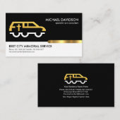 レトロ白黒金ゴールドタブ記念祭 名刺 (正面/裏面)