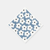 レトロ白 スタンダードカクテルナプキン (角)