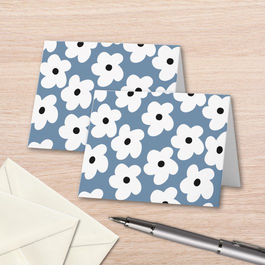 レトロ白 ノートカード