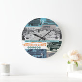 レトロ的60sモザイクモダン! ラージ壁時計 (ホーム)