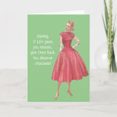 レトロ皮肉な女もし – ライフ与えユーレモン カード (正面)