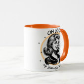 レトロ皮肉マグカップ – Oh Look マグカップ (正面右)