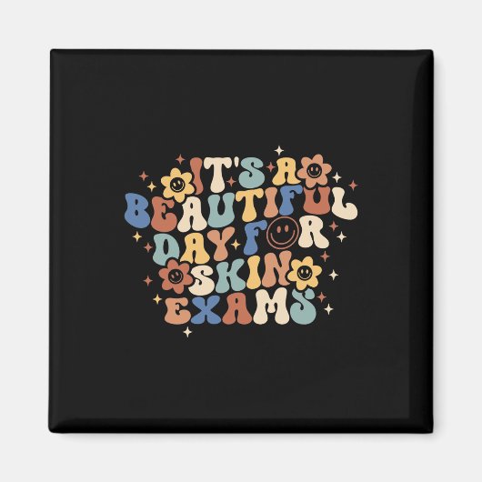 レトロ皮膚試験のための美しい日Dermatolog マグネット (正面)