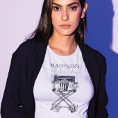 レトロ監督チェアムービーナイト誕生日 Tシャツ