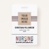 レトロ看護助手CNA看護助手 バッジ (正面)