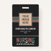 レトロ看護助手CNA看護助手 バッジ (正面)