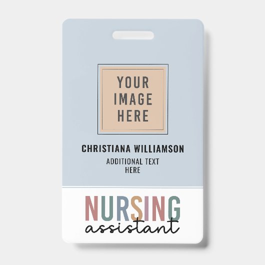 レトロ看護助手CNA看護助手 バッジ (正面)