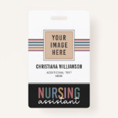 レトロ看護助手CNA看護助手 バッジ (正面)