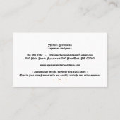 レトロ眼スタイリッシュ眼地球に優し鏡 名刺 (裏面)