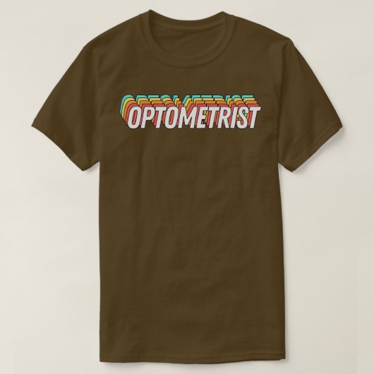 レトロ眼科医文字2 Tシャツ (デザイン正面)