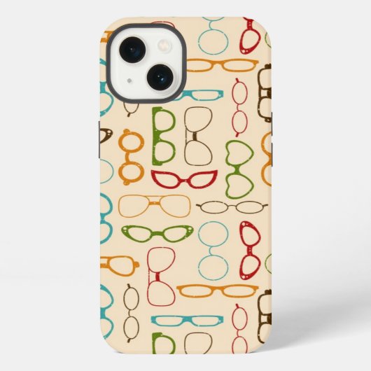 レトロ眼鏡 iPhoneケース (裏面)