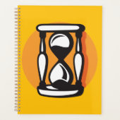 レトロ砂時計ミニマリスト時間 プランナー手帳 (正面)