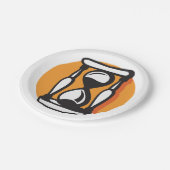 レトロ砂時計ミニマリスト時間 ペーパープレート (アングル)