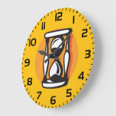 レトロ砂時計ミニマリスト時間 ラージ壁時計 (傾斜)