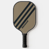 レトロ砂漠ストライプ三名 ピックルボールラケット (正面)