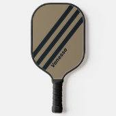 レトロ砂漠ストライプ三名 ピックルボールラケット (裏面)