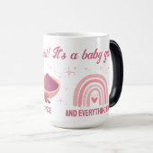 レトロ砂糖とスパイスジェンダーそれが女の子であることを明らかにする モーフィングマグカップ (正面右)