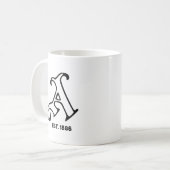 レトロ砒素 コーヒーマグカップ (正面左)