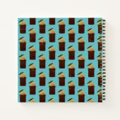 レトロ破裂パーソナライズされた香料調理レシピ ノートブック (裏面)