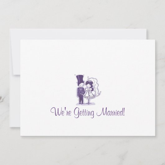 レトロ硬化結婚式招待状 招待状 (正面)