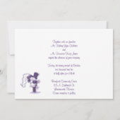 レトロ硬化結婚式招待状 招待状 (裏面)