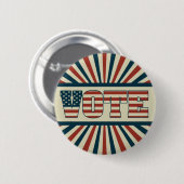 レトロ票、すべてのギア 缶バッジ (正面&裏面)