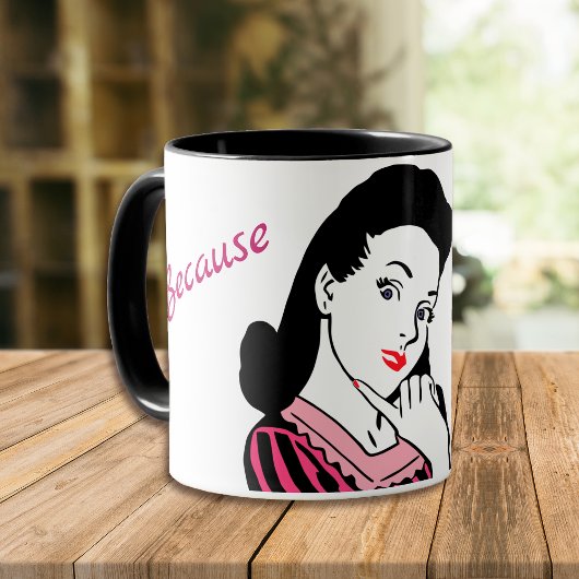 レトロ私がママだから マグカップ