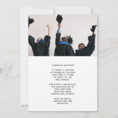 レトロ私の名前は大学の二つの写真の法律GRAD 案内状 (裏面)