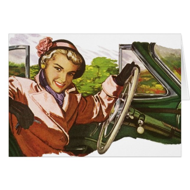 レトロ私の方法かハイウェーのイディオムのヴィンテージのファッション (正面横)