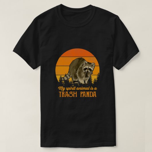 レトロ私の霊獣はゴミだ Tシャツ (デザイン正面)