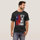 レトロ私のDNA台湾の指紋台湾にある Tシャツ (正面フル)