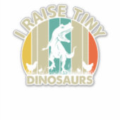 レトロ私は小さな恐竜を育てた シール (正面)