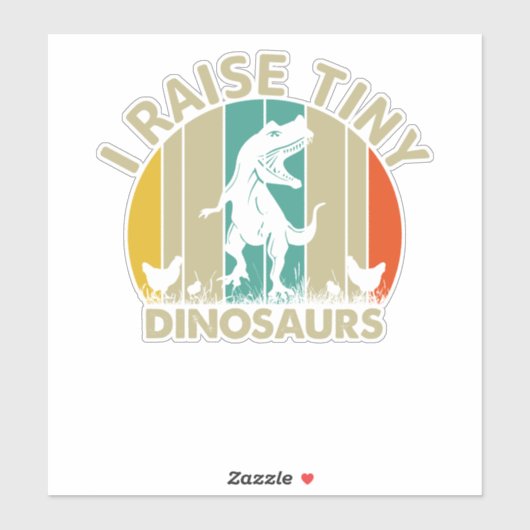 レトロ私は小さな恐竜を育てた シール (シート)