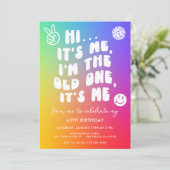 レトロ私は老いぼれ誕生日 招待状 (スタンド正面)