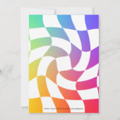 レトロ私は老いぼれ誕生日 招待状 (裏面)