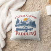 レトロ私は良いパドリングカヤックカヤーカーが必要 クッション (ブランケット)