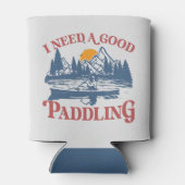 レトロ私は良いパドリングカヤックカヤーカーが必要 缶クーラー (裏面)