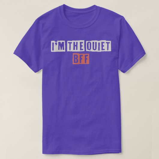 レトロ私は静かなBFFママおもしろいライフ Tシャツ (デザイン正面)
