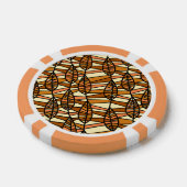 レトロ秋のトランプのポーカーチップ ポーカーチップ (シングル)