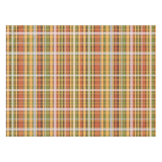 レトロ秋のプレイドヴィンテージ素晴らしパタストライプーン テーブルクロス (正面(横))