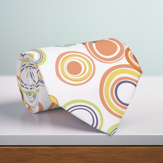 レトロ秋の丸より大きい ネクタイ