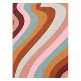 レトロ秋の渦 テーブルクロス