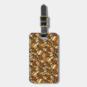 レトロ秋の荷物タグ ラゲッジタグ (正面縦)