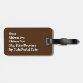 レトロ秋の荷物タグ ラゲッジタグ (裏面横)