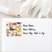 レトロ秋アゴーゴー ラベル (インサイチュ)