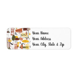 レトロ秋アゴーゴー ラベル