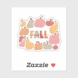 レトロ秋ビーブムグキュートカボチャカラフルンス シール