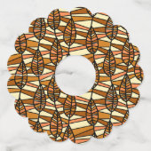 レトロ秋ワインラベル ワイングラスタグ (裏面)